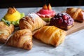 fun and playful take on flaky puff pastry pastries and turnovers, featuring whimsical shapes and colors