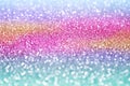 Fun rainbow birthday glitter unicorn princess party pony background invitation or kids confetti abstract pattern Royalty Free Stock Photo