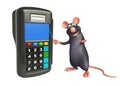 fun Rat cartoon character with swap machine