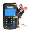 fun Rat cartoon character with swap machine