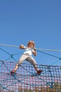Fun on the ropes Royalty Free Stock Photo