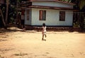 The fun of rural children in India, Kerala.