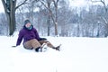 Fun in the Snow Royalty Free Stock Photo