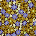 Fun summer-inspired floral seamless pattern Cute Ditsy dress flowers fabric print in minimal colors