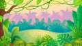 Fun Sunset Jungle Landscape