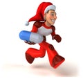 Fun Super Santa Claus - 3D Illustration