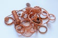 Fun things you can make from copper wire - stock photo Royalty Free Stock Photo