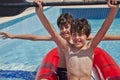 Fun Time in Swimming Pool Royalty Free Stock Photo