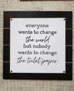 Fun tips print on wood with black frame Royalty Free Stock Photo