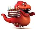 Fun Trex - 3D Illustration Royalty Free Stock Photo