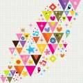 Fun triangles background