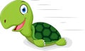 Fun turtle cartoon Royalty Free Stock Photo