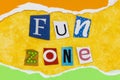 Fun zone party time happy childhood game play Royalty Free Stock Photo