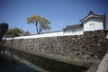 Funai Castle in Oita City, Oita Prefecture, on the island of Kyushu Royalty Free Stock Photo