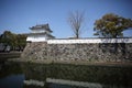 Funai Castle in Oita City, Oita Prefecture, on the island of Kyushu Royalty Free Stock Photo