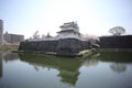 Funai Castle in Oita City, Oita Prefecture, on the island of Kyushu Royalty Free Stock Photo