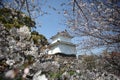 Funai Castle in Oita City, Oita Prefecture, on the island of Kyushu Royalty Free Stock Photo