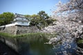 Funai Castle in Oita City, Oita Prefecture, on the island of Kyushu Royalty Free Stock Photo