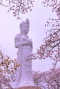 Funaoka Peace Kannon ( Guanyin Bodhisattva ) Royalty Free Stock Photo