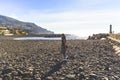 Funchal beach on Maderia Island Royalty Free Stock Photo