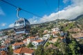 Funchal cable car on Madeira Island, Portugal Royalty Free Stock Photo