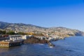 Funchal city and Atlantic ocean, Madeira island, Portugal Royalty Free Stock Photo