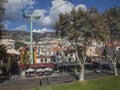Funchal, Madeira, Portugal, Europe - the old town and the funicular railway. Royalty Free Stock Photo