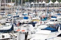 FUNCHAL, MADEIRA, PORTUGAL - JULY 22, 2018: Many yachts and boats in the marina of Funchal