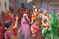 A function of marriage among Hindus in which all the women danced in the court of Mataji after worshiping Sheetla Mata.