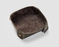 Functional brown leather valet tray for storage of sundries
