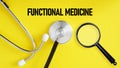 Functional medicine is shown using the text Royalty Free Stock Photo