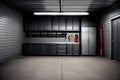 Functional and Organized Garage Storage Solutions.AI Generated