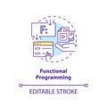 Functional programming concept icon