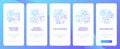 Functional programming pros blue gradient onboarding mobile app screen