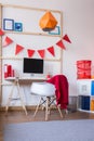 Functional schoolchild study room Royalty Free Stock Photo