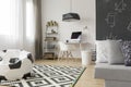 Functional teen room in a new style idea Royalty Free Stock Photo