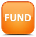 Fund special orange square button Royalty Free Stock Photo