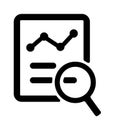 Fundamental analysis icon illustration