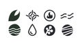 Fundamental Natural Elements Icon Set, vector design Generative AI Royalty Free Stock Photo