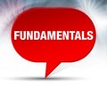 Fundamentals Red Bubble Background