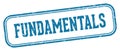 fundamentals stamp. fundamentals rectangular stamp on white background Royalty Free Stock Photo