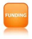 Funding special orange square button Royalty Free Stock Photo