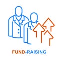 Fundraising and crowdfunding icon - venture fund startup funding