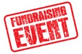 Fundraising event stamp Royalty Free Stock Photo