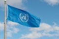 UN Flag In The Wind Royalty Free Stock Photo