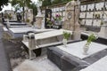 Funeral architecture from Catania graveyard Royalty Free Stock Photo