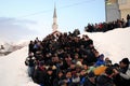 Funeral and burial of nine family members due to avalanche - Dragash