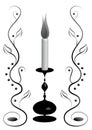 Funeral candlestick