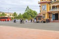 Funeral in Cao Dai Holy See Temple, Tay Ninh province, Vietnam Royalty Free Stock Photo