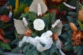 Funeral flowers on a farmers market